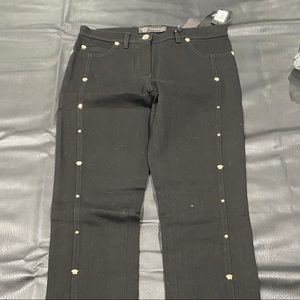 New With Tags Women’s Versace Studded Black Jeans
